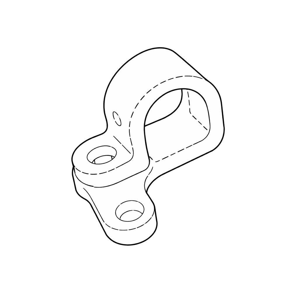 Guida Tubo Freno Posteriore